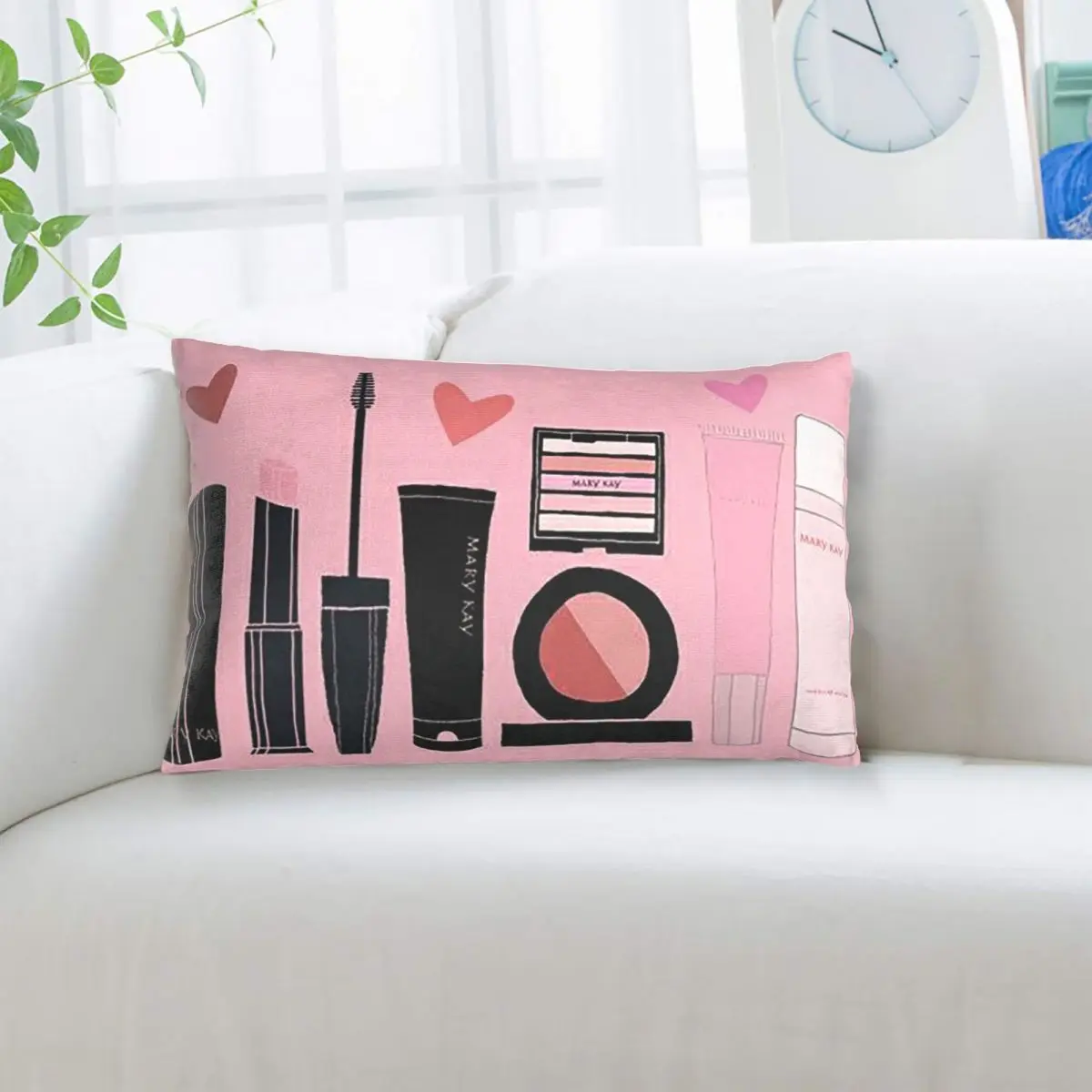 Mary Kay Rectangle Pillowcase Cushion Cover Decorative Bedroom Bed Home Comfort Throw Pillow