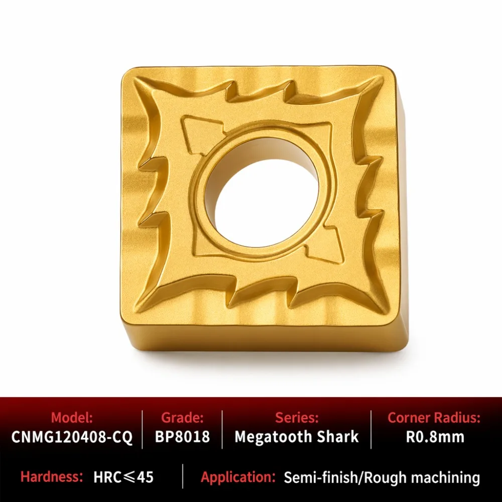 CNMG120408-CQ Impact Resistance of Steel Parts Below 40 °Diamond Outer Alloy Cutter Grains Turning Tool