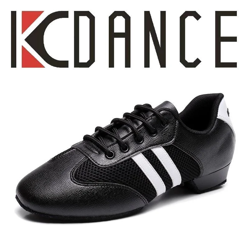 kc-latin-dance-shoes-men's-women's-sports-breathable-mesh-teachers'-shoes-art-exam-training-practice-latin-shoes