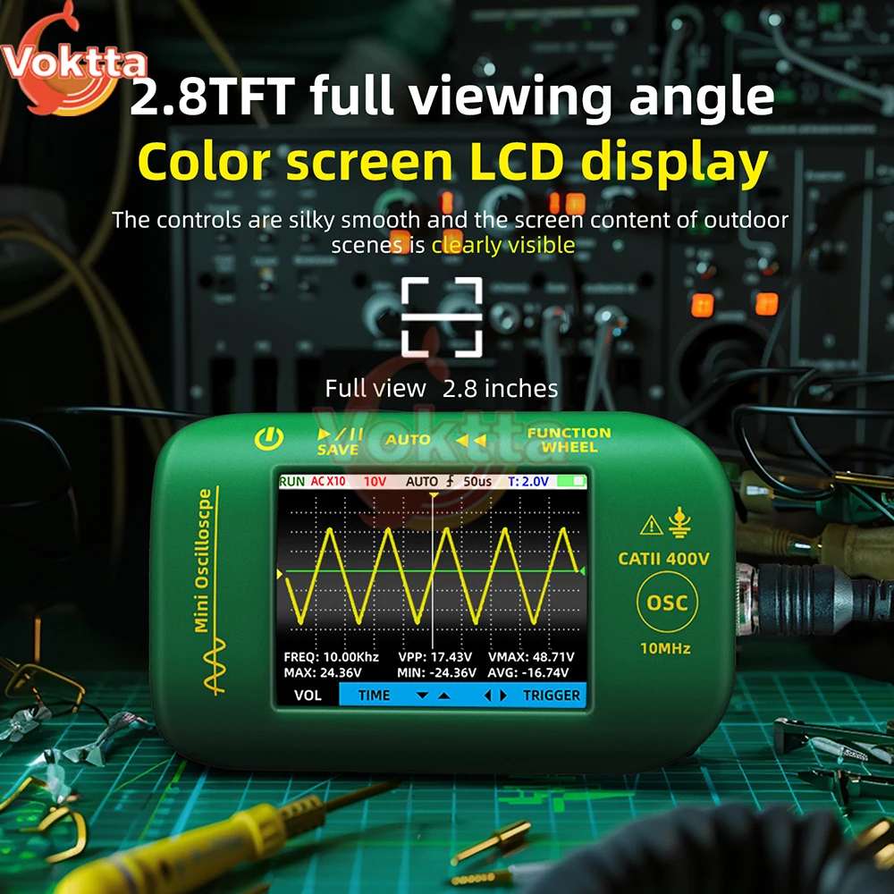 Digital Tablet Oscilloscope Multimeter USB Type-C Tester Signal Generator Sampling Rate Analog Bandwidth Electronic Repair Tools