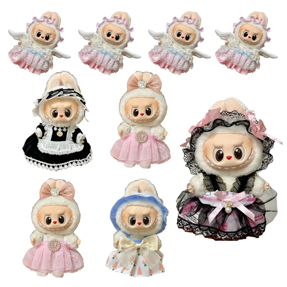 Accesorios de vestido de princesa Labubu, diseñador de moda adecuado para V1 V2 V3, colgante Labubu, regalo de cumpleaños de moda con personalidad bonita