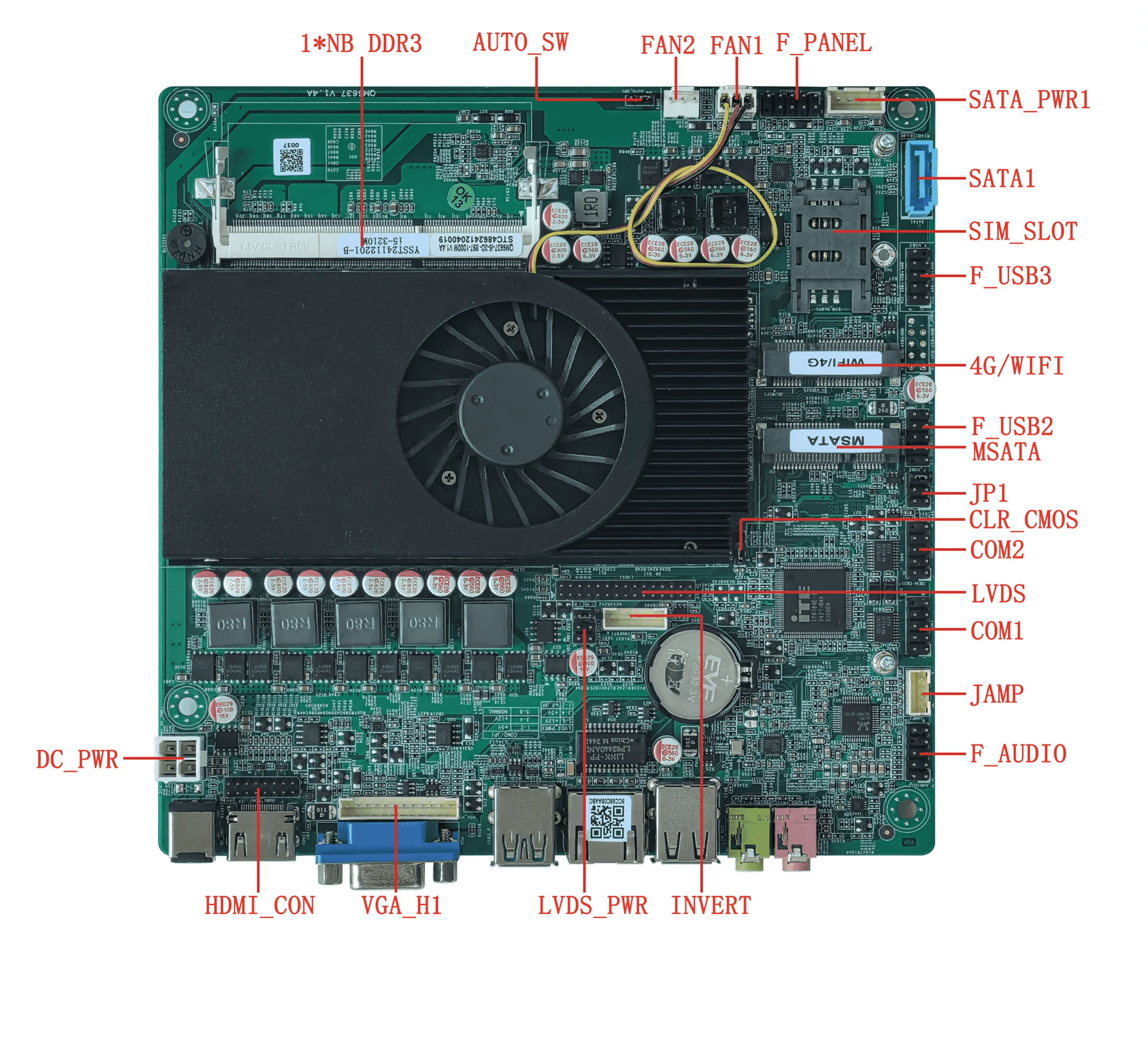 Core 2nd and 3rd Core I3 I5 I7 Itx Motherboard with Ddr3 Memory Mainboard for Vending Machine Controling Board