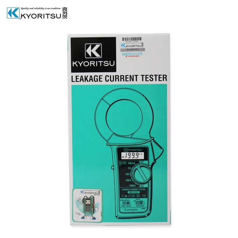 KYORITSU Digital True RMS Leakage Clamp meter KEW 2413F 2413R 1000A Clamp leakage meter TESTER Current Pliers Ammeter