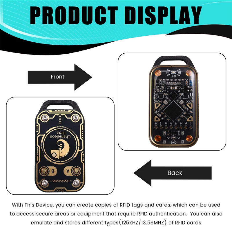 

B24B Upgrade Chameleon Ultra Contactless Smart Card Emulator RFID Smart Chip Reader 125K 13.56M Card Decode NFC Duplicator
