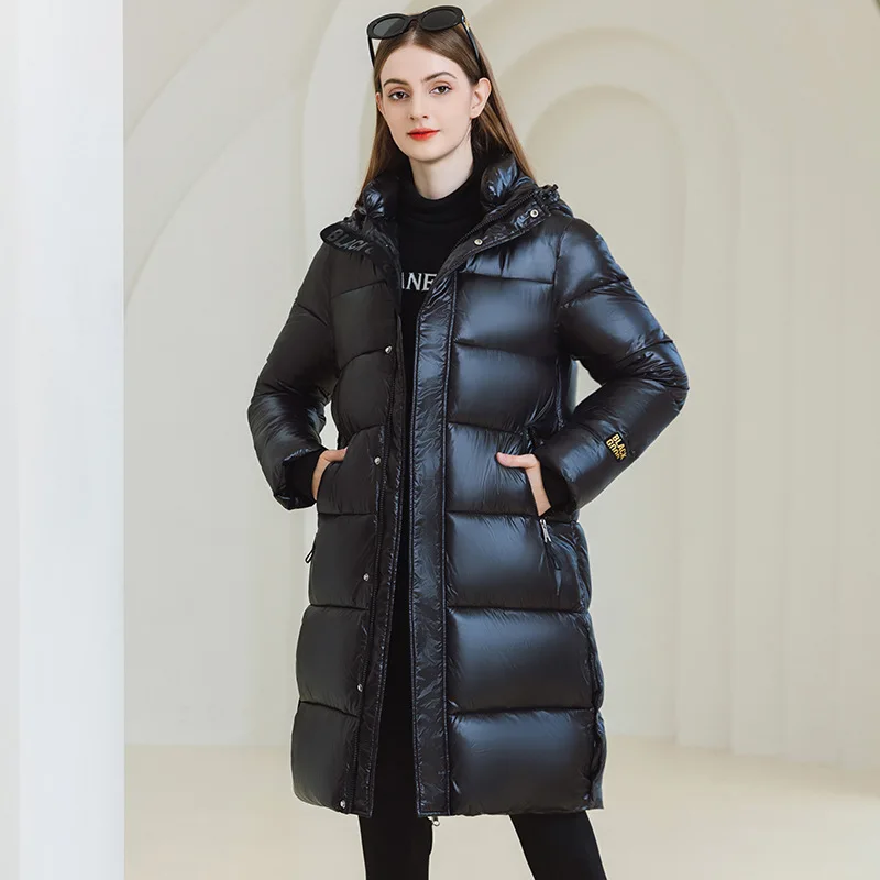 New Winter Jacket Women Long Over-the-kneeThick Down Cotton Padded Coat Female Hooded Jacket Women's Clothing