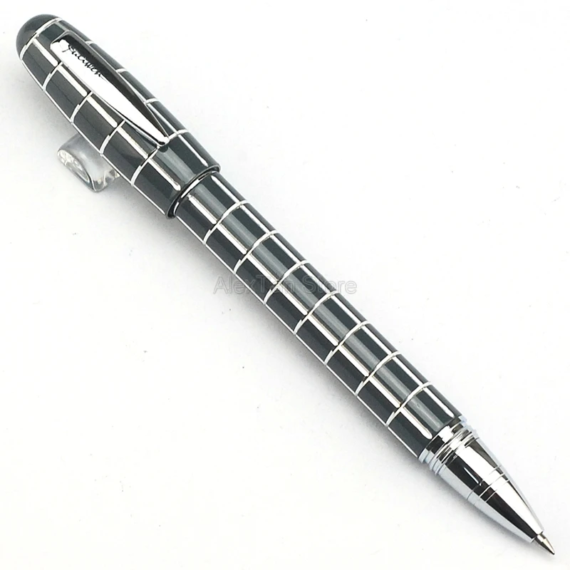 

Fuliwen 2062 Resin Popular Roller Ball Pen Travel Short Portable Pen Square Lattice Pattern Writing Signature Pen