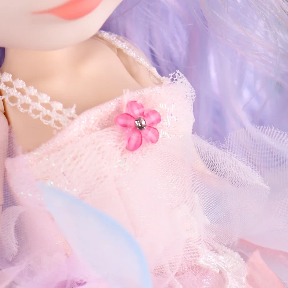 ICY DBS Blyth Puppe Lavendel Haar Blume Fee Kleid Messe Haut Matte Gesicht Cosplay Kostüm 30 cm BJD Festival Geschenk Geburtstag geschenk