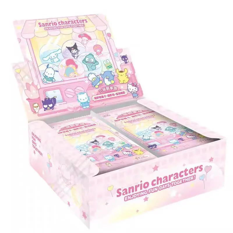 Genuine Kayou Sanrio Characters Fun Shadow Pack Vol.2 Collectible Trading Card Enjoying Fun Day Together Anime Figure Cards Toys