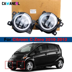 2 Pcs Car Front Bumper H11 LED Fog Light Daylight Angel Eye DRL For Citroen C-Zero Mitsubishi I-Miev Peugeot i-On 2010 2011 2012