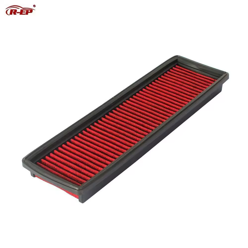 Filtre d'admission d'air R-EP 9668916080 pour Peugeot 206, 207, 307 et Citroën C2, C4 1.4L (2003-2014). Pièce de rechange réutilisable et lavable, haute performance.