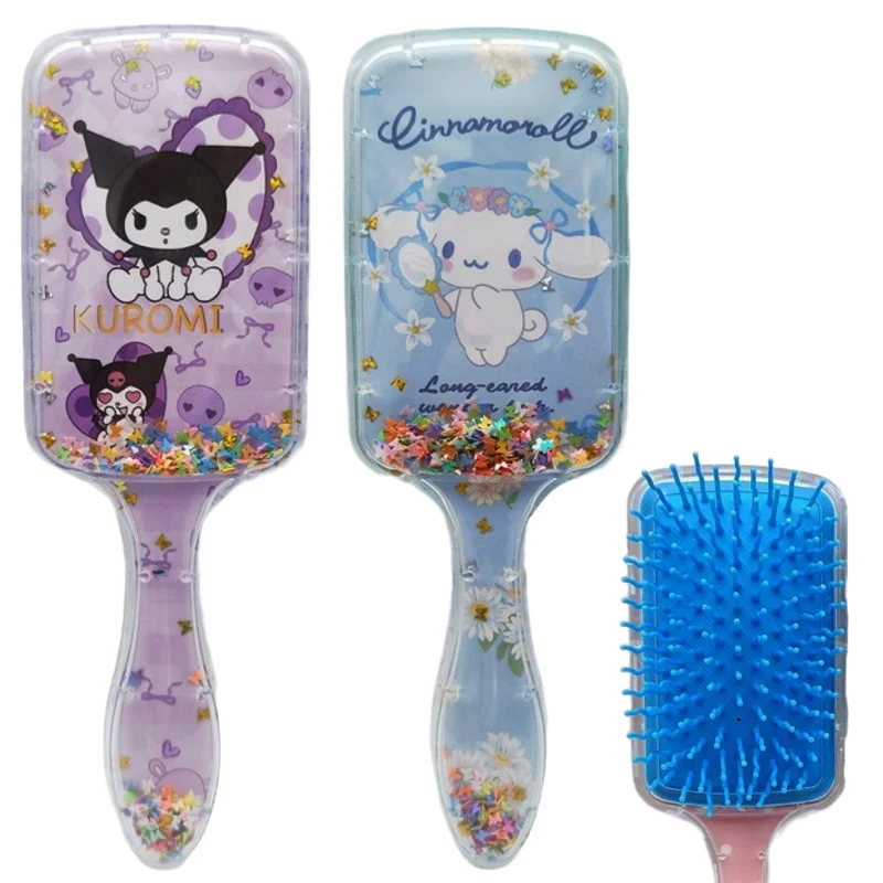 

Sanrio Air Cushion Hair Comb Kuromi Cinnamoroll MyMelody Anime Girl Hairbrush Cartoon Square Massage Comb Accessories