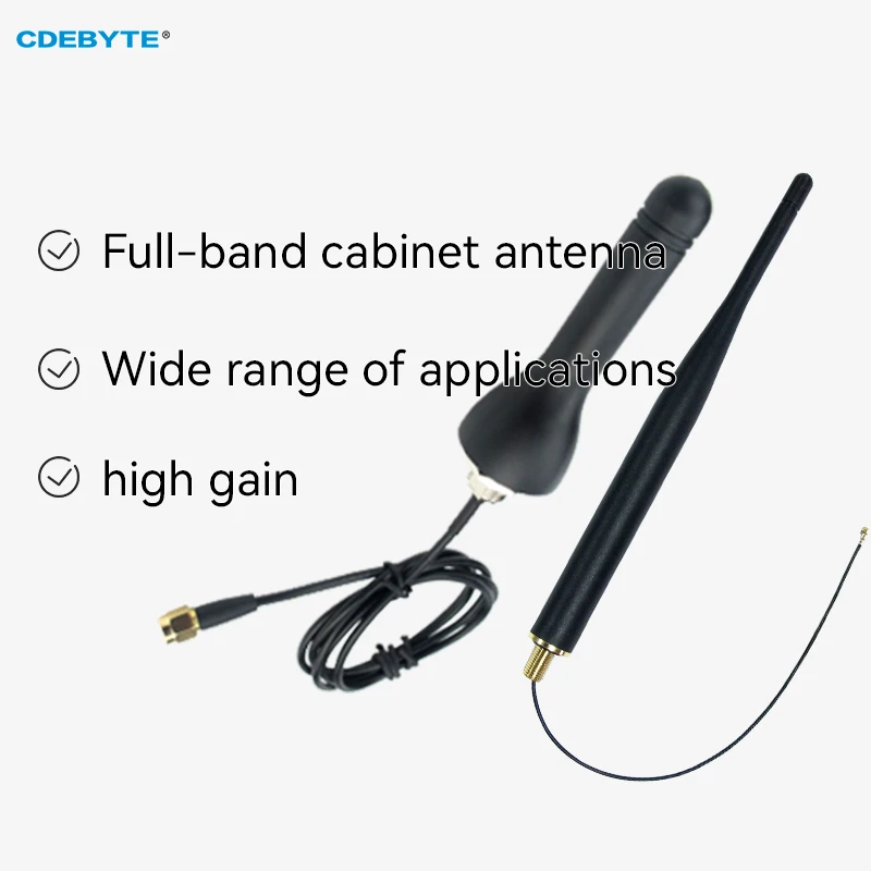 2PCS Cabinet Antenna Series 433M/472M/490M Antenna SMA Female Interface IPEX Screw Fixing Waterproof Nut CDEBYTE Outdoor Antenna