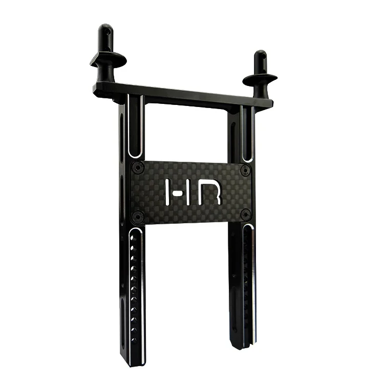 Hot Racing HRATRXF3201 Aluminum Rear Body Mount w/ Graphite Brace for Traxxas TRX-4 (Black)