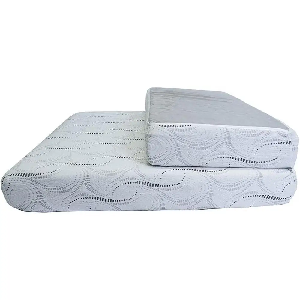 Comodo materasso corto Queen bifold per camper in memory foam Materasso di supporto pieghevole da 8 pollici Camper e rimorchi Campeggio per dormire