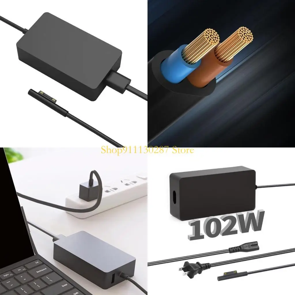 

J1HC Power AC Adapter для Surface 3, Surface Book2/3 Ноутбук 65W Зарядное устройство запасное устройство