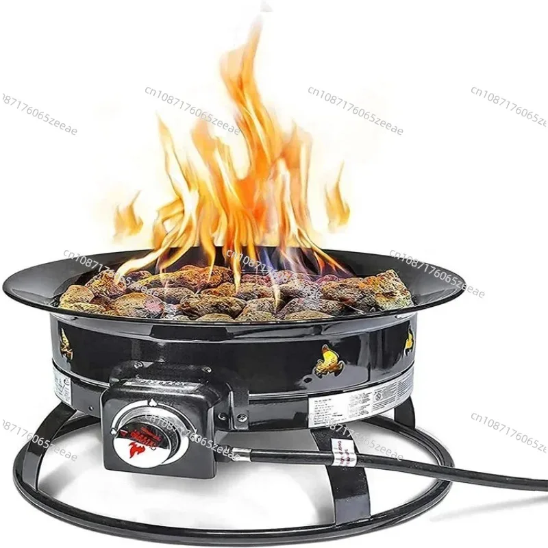 Outdoor Portable Propane Gas Fire Pit 58,000 BTU for Camping Trips RV Travels Tailgating Get-togethers and Family Evenings