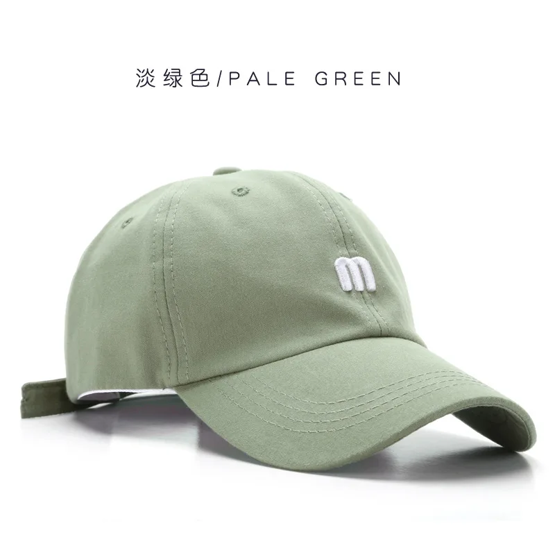 Summer Women Men Flower Embroidered Letter M Baseball Cap Solid Snapback Sunhat Outdoor Sports Hip Hop Baseball Hats Casquette