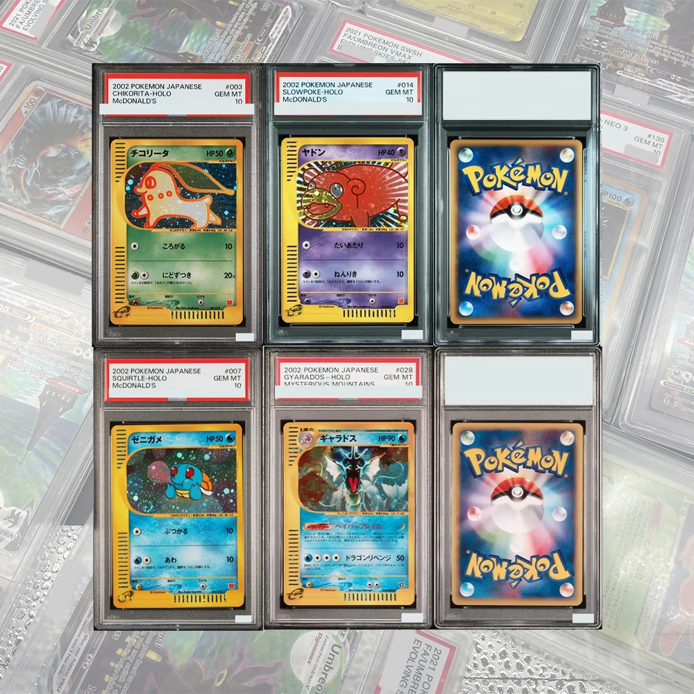 DIY Proxy PTCG Graded Collection Card Slowpoke 014/018 Holo Promo Japanese Card GEM MT 10 Holographic Label Child Gifts