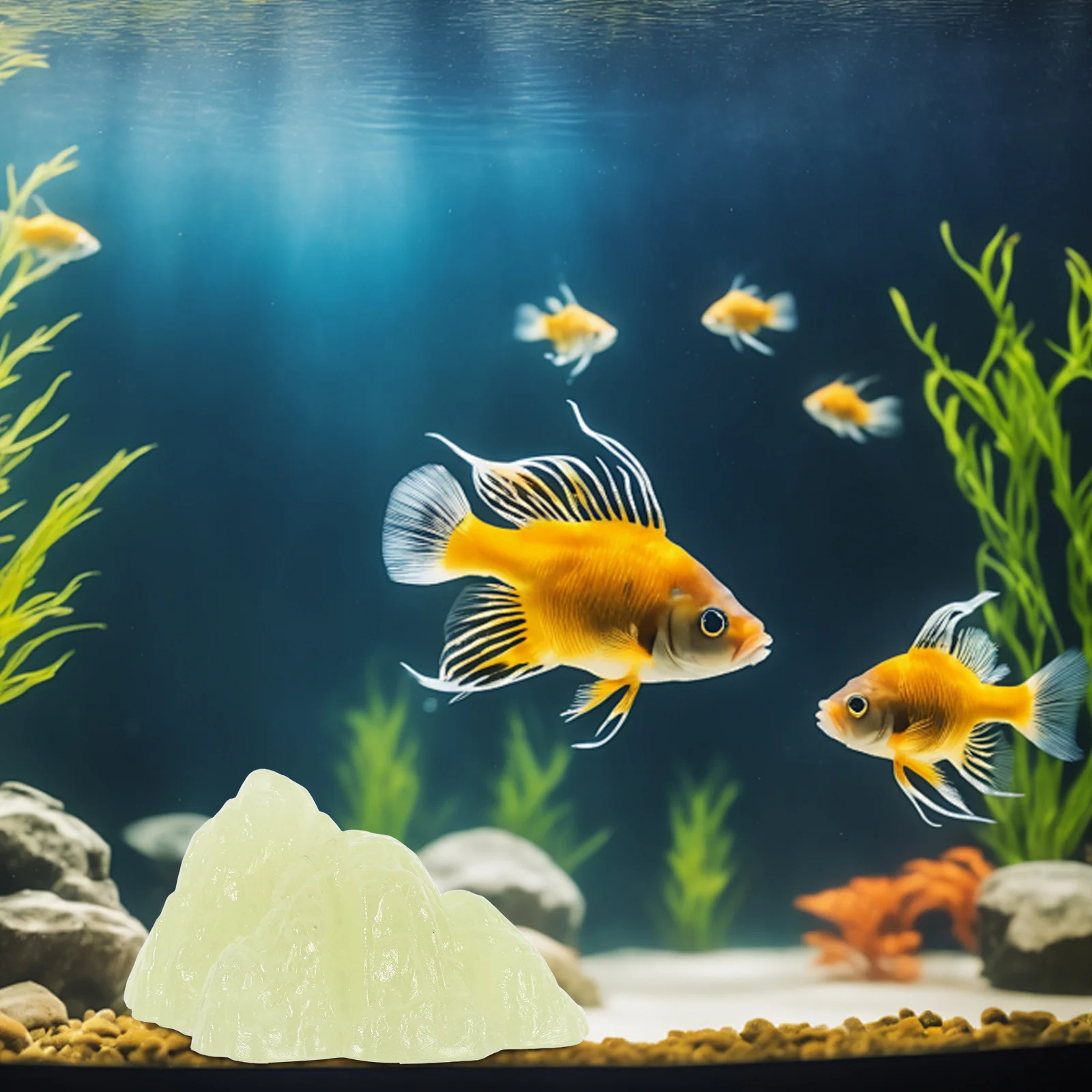 

Night Glow Luminous Small Stones Aquarium Mountain Decor Landscape Stone Fish Tank Decorations Glowing Rocks Garden Outdoor