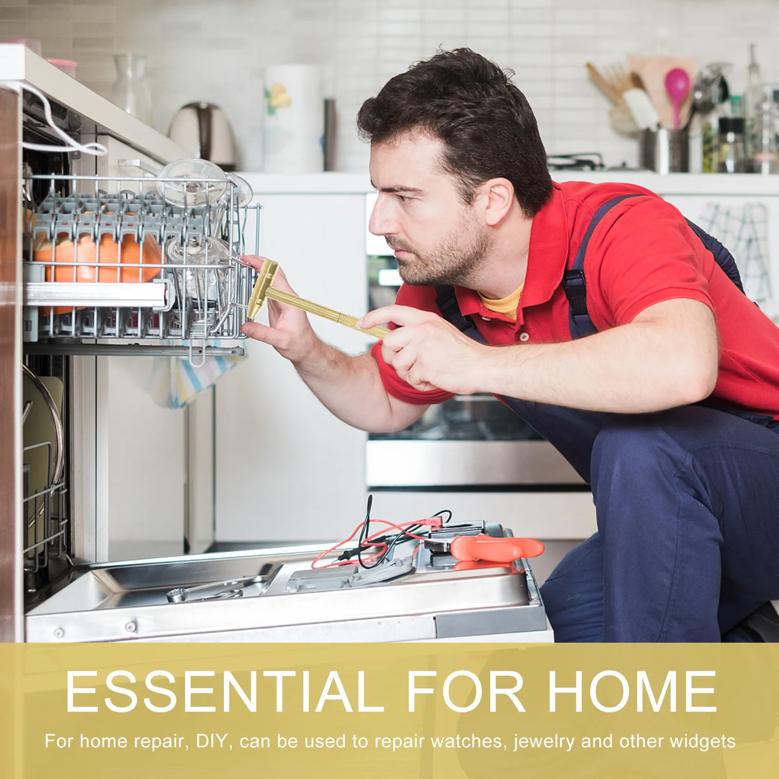 

Набор миниатюрных медных молотков и отверток для ремонта ювелирных изделий и часов, высококачественный, экологичный, портативный, легкий.