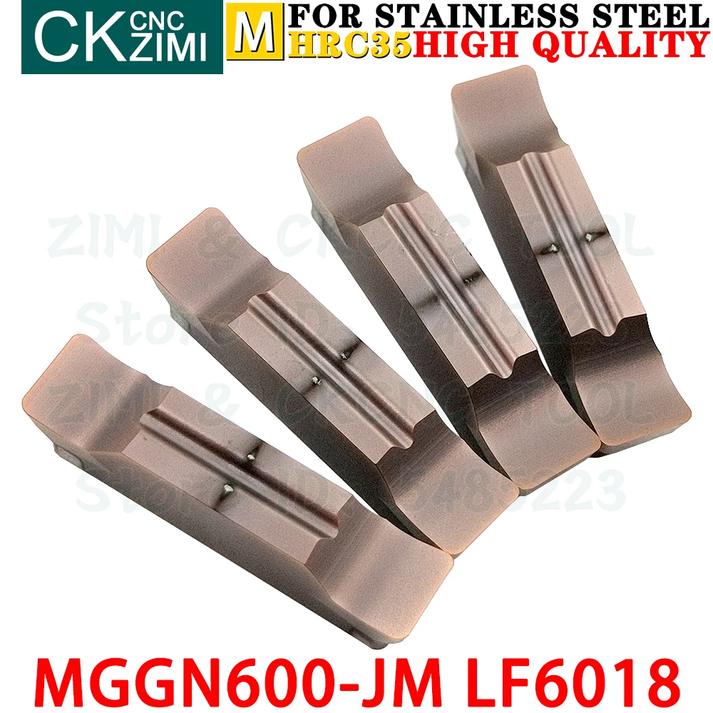 MGGN600-JM LF6018 MGGN 600 JM LF6018 6mm fine grinding Carbide Sisipan Cutting grooving Sisipan alat MGMN600 MGGN600 JM LF6018 CNC mekanik Logam Bubut Alat untuk Stainless Steel