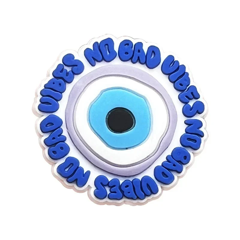 Zawieszki do butów do akcesoriów Crocs     Niebieskie oczy zawieszka do butów Croc dekoracje przypinki mężczyźni akcesoria dżinsy kobieta drewniaki klipsy odznaki