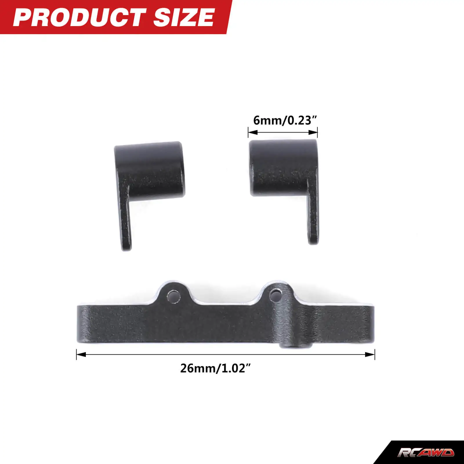 RCAWD for Micro-B Aluminum Drag Link Set for Losi 1/24 Micro-B LOS00007 1/28 Micro-T LOS-1392 Steering Linkage Assembly Upgrades
