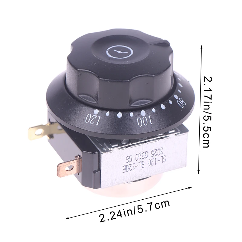 1 قطعة خزانة دافئة تطهير خزانة أجزاء الفرن 60/90/120 دقيقة فرن الميكروويف مقبض الموقت التبديل مع جرس الميكانيكية الوقت التبديل #6