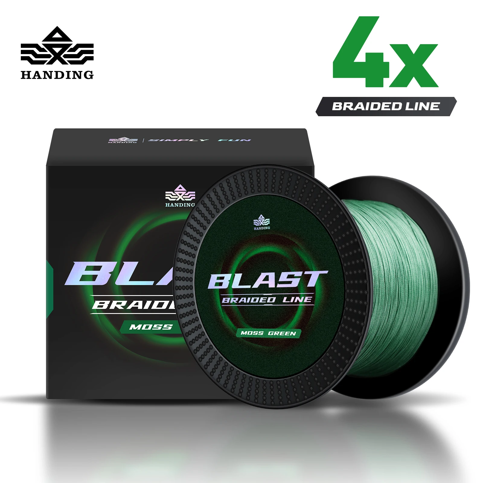 HANDING X4 Blast Braided Fishing Line Super Thin and Strong PE Line HyperOSi® Coating German Technology Abrasion Resistant Line