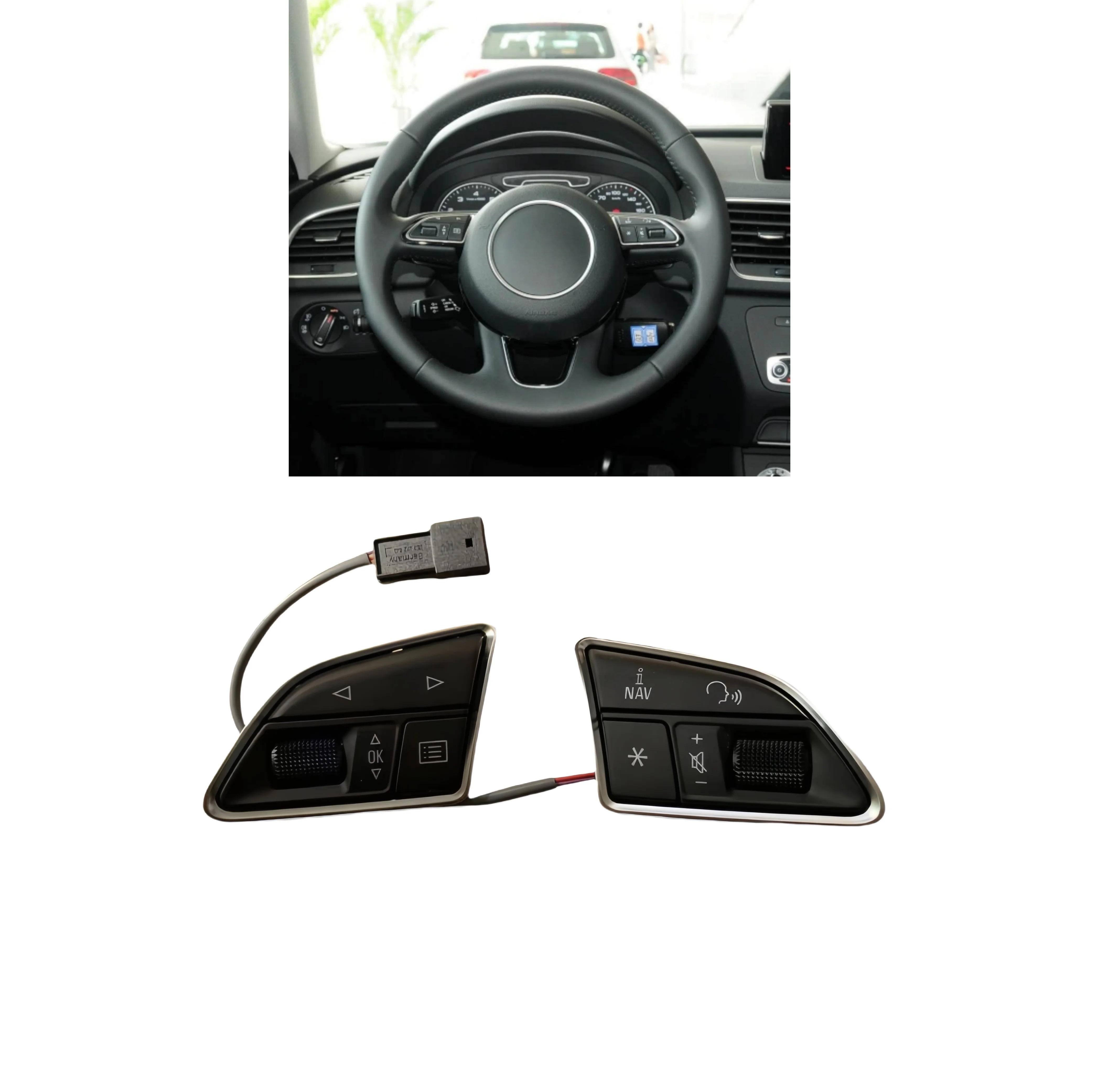 

OEM For Audi A6 A7 RS6 RS7 S6 S7 C7 A1 Q3 8U RS steering wheel multi function control buttons 8U0951523H