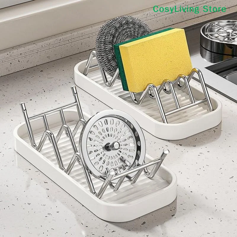 Stainless Steel Soap Rack Drainage Soap Tray Multifunctional Bathroom Storage Rack Bathroom Draining Box Simple Soap Storage Box