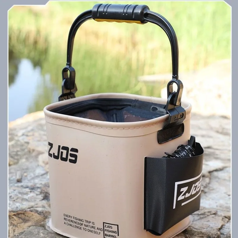 Multi-functional Foldable Fish Bucket Lure Fishing Car Wash Bucket Portable and Durable Carrying Bucket Car Water Bucket