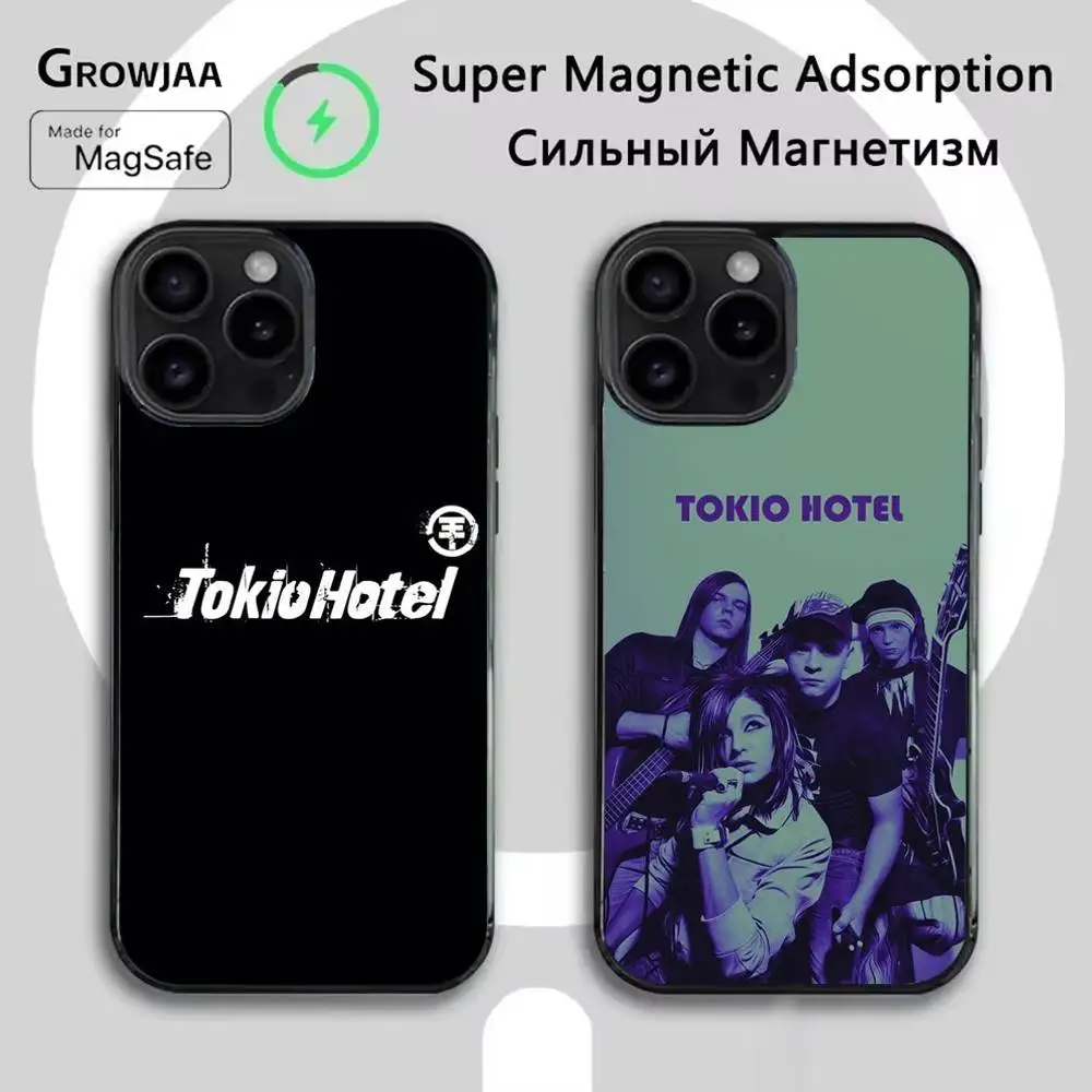 

Чехол для телефона Band T-Tokio Hotel для iPhone 16e, 16, 15,14,13,12,11, Plus, Pro, Max, Mini Magsafe с магнитной беспроводной зарядкой