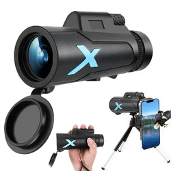 12x50 Portable Zoom HD 5000M Telescope Folding Long Distance Mini Powerful Telescope for Hunting Sports Outdoor Camping Travel