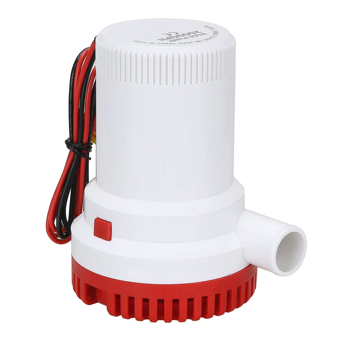 

2000GPH Water Bilge Pump Submersible Yacht Boat 12V Fishing Sea red