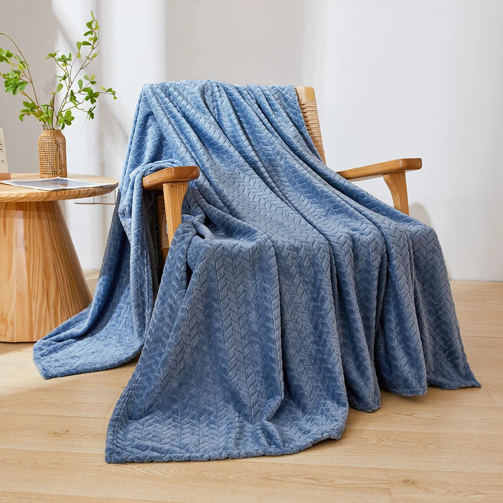 Wheats Coral Fleece Blanket Flannel Aircraft Blanket Travel Fleece Mesh Portable Car Travel Sofa Cover Pets Blanket All Sizes