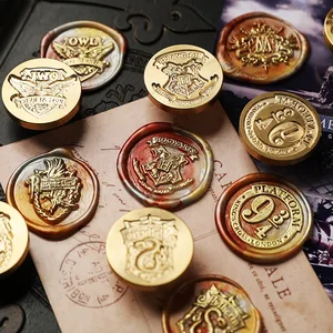 HP Slytherin Hufflepuff Ravenclaw Malfoy Wax Seal Samp Stamp 고품질 팬 선물 8 최고의 판매 해리포터 허플 퍼프 - №4