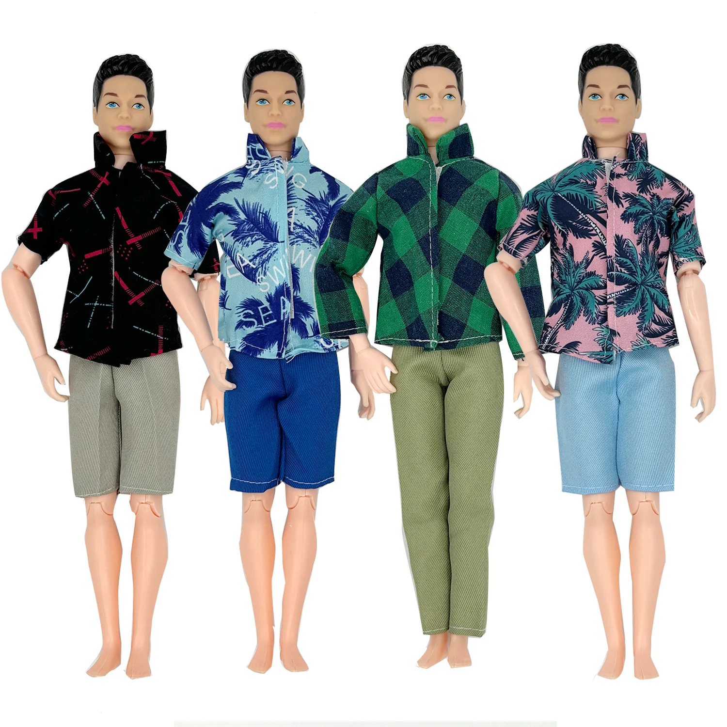 

Комплект модной кукольной одежды из 4 предметов-12 дюймов, хлопковые аксессуары, повседневный стиль, в комплект входят куртки, рубашки, брюки и шляпы, идеальный подарок