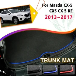 Rear Trunk Mat For Mazda CX-5 CX5 CX 5 KE 2013~2017 2015 Boot Cargo Liner Tray Trunk Luggage Floor Carpet Pads Auto Accessories