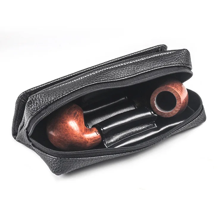 Smoking Pipes Bag Tobacco Pouch Holder Top PU Leather Cigarette Storage Drop Shipping