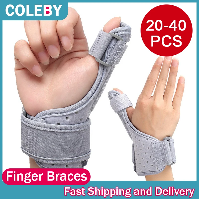 20-40p Thumb Wristband Finger Fixed Band Wrist Sprained Strap Men And Women Hand Fracture Recovery Pressure Exercise Hand Wrist