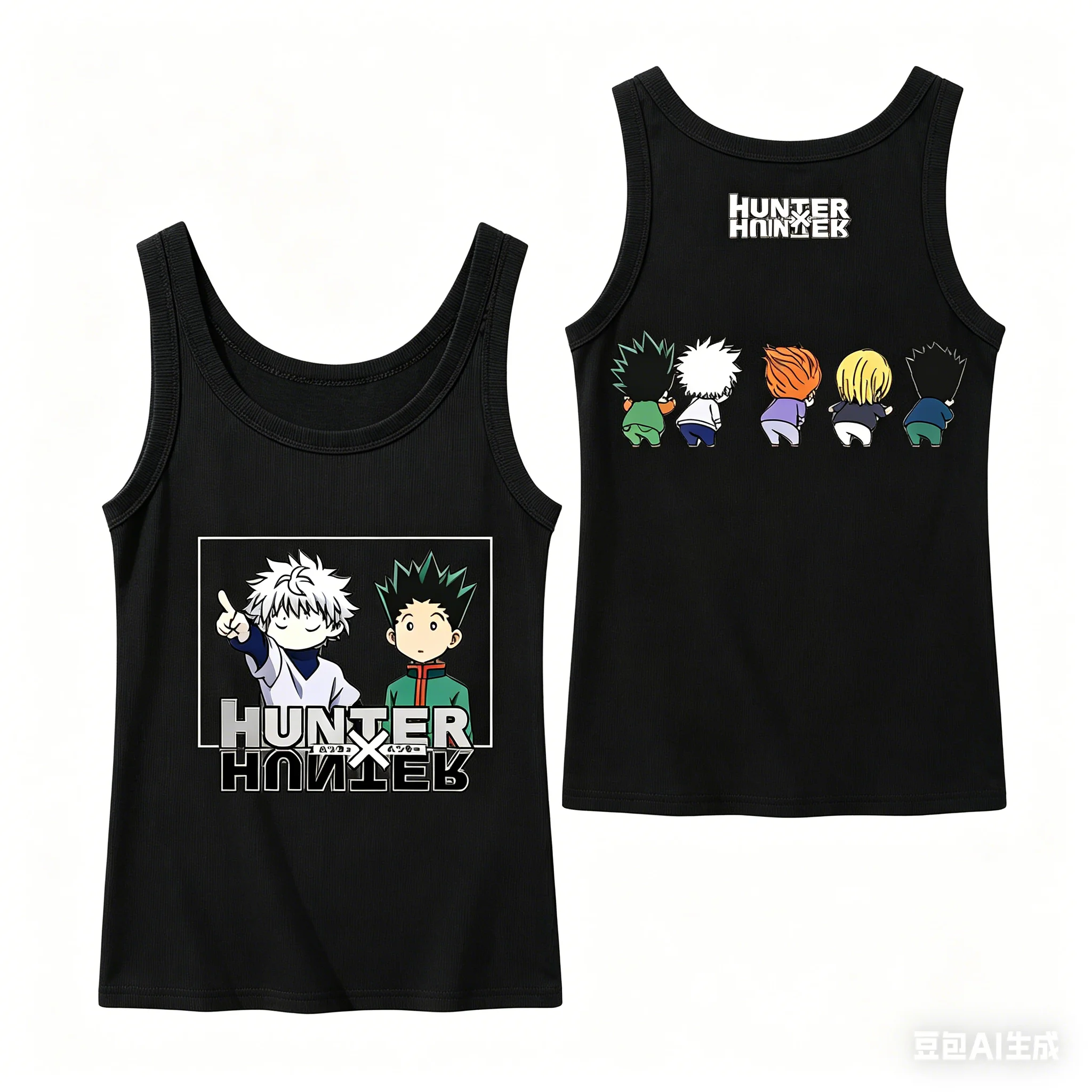 HUNTER x HUNTER Ribbed Tank Streetwear Anime Lover New Model personality Clothes Year round clothing Classic Streetwear Tank top