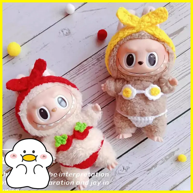 

For Labubu 17cm Swimsuit Sexy Bikini Suit Plush Fashion Trend Fun Change Clothes Creative Surprise Holiday Gift Accessories