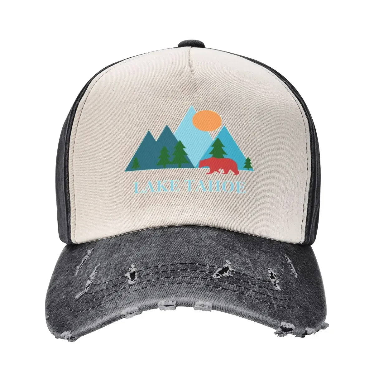 Lake Tahoe California and Nevada Nature Vacation Souvenir or Gift Baseball Cap Wild Ball Hat beach hat Sun Hats For Women Men's