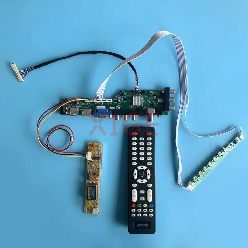 

Controller Board Fit HT140WX1 LP140WX1 QD14WL01 N140A1 USB+HDMI+VGA+AV+IR 1CCFL DVB Digital LCD Display Kit LVDS-30Pin 1280*768