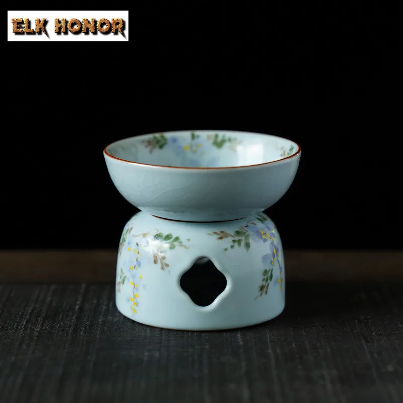 Hand-painted Wisteria Tea Separator Infusor Japanese Tea Strainer Dispenser Tea Making Tea Filter Chinese Tea Set Ornaments Gift