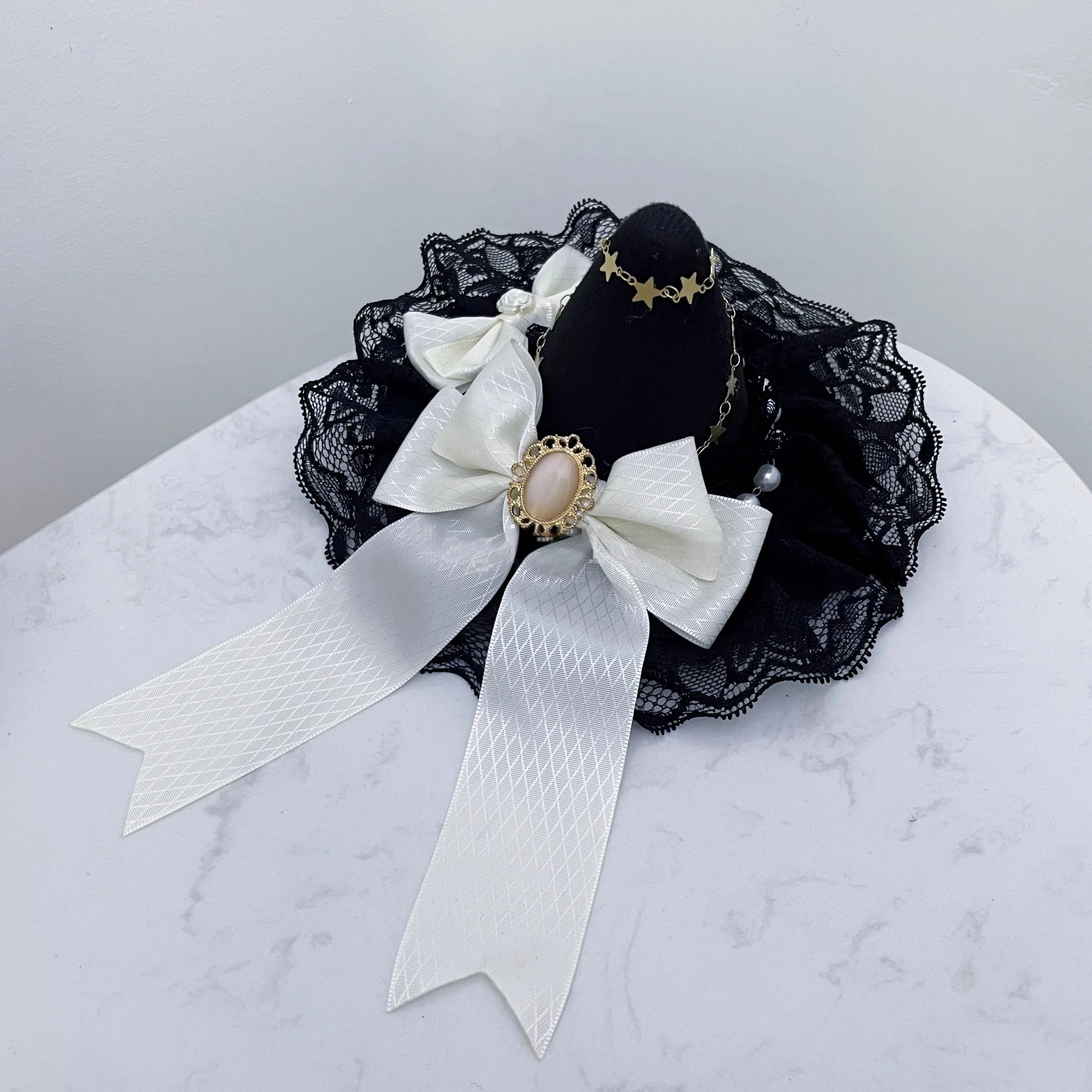 핸드메이드 고딕 마법 소녀 작은 모자 로리타 스윗 레이스 리본 헤드드레스 할로윈 코믹 코스프레 KC 헤어핀 마녀 모자 헤어 액세서리