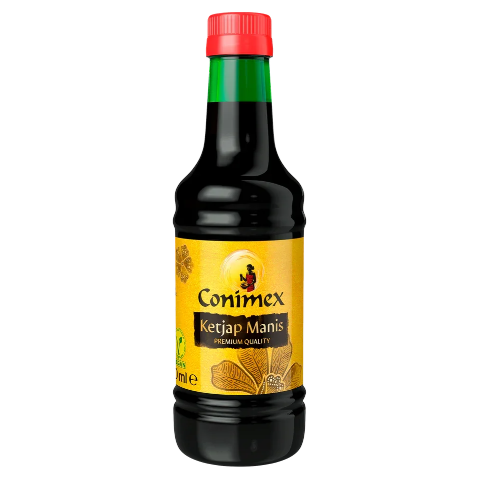 Conimex Ketjap Manis Premium Quality 250ml – Salsa de Soja Dulce Indonesia – Sabor Intenso y Auténtico