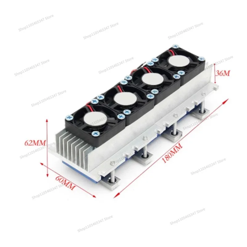 For Semiconductor Refrigeration Chip Kit 12v Electronic Refrigerator 288W Radiator Small Air Conditioner Refrigerator Cooling