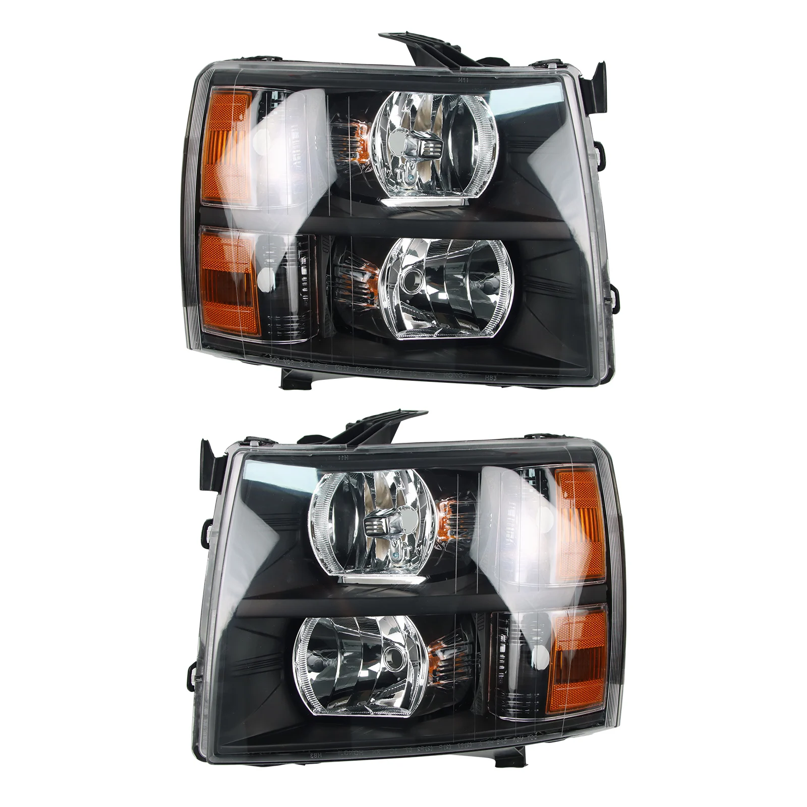 

1 пара автомобильных фар в сборе для Chevy silverado 2007-2013, прозрачная крышка объектива